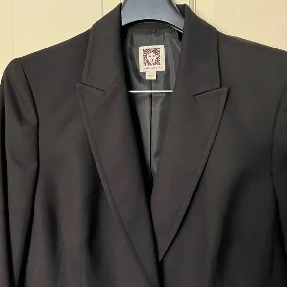Anne Klein 2 pc Black Suit - Picture 11 of 15